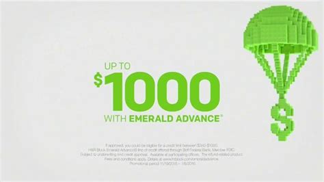 , Member FDIC, pursuant to license by Mastercard. . Hr block emerald advance 2022